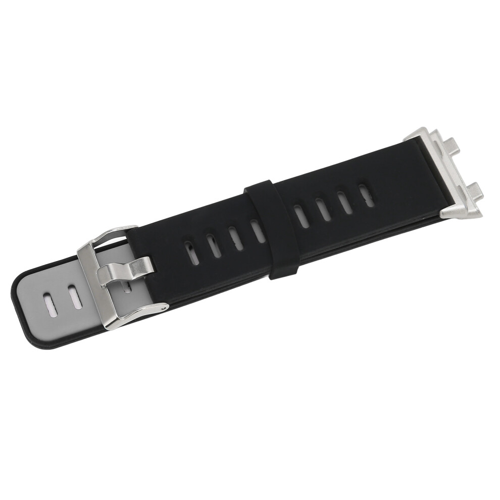 Soft Silicone Watch Strap For Oppo Watch 2 46Mm Â Breathable & Durable Black/Gray 8411357645806