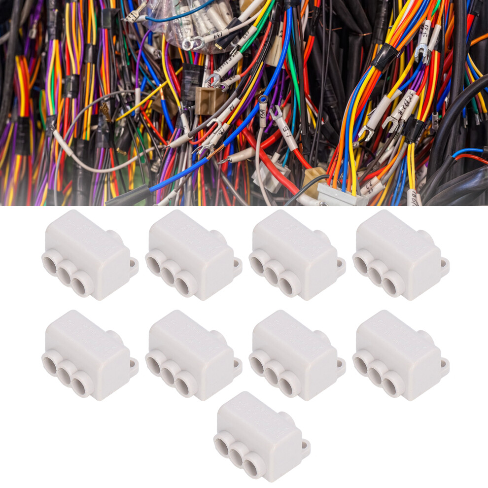 9Pcs Cable Combiner Splitters Flame Retardant T Type Cables 400V 60A Set 8181357647109