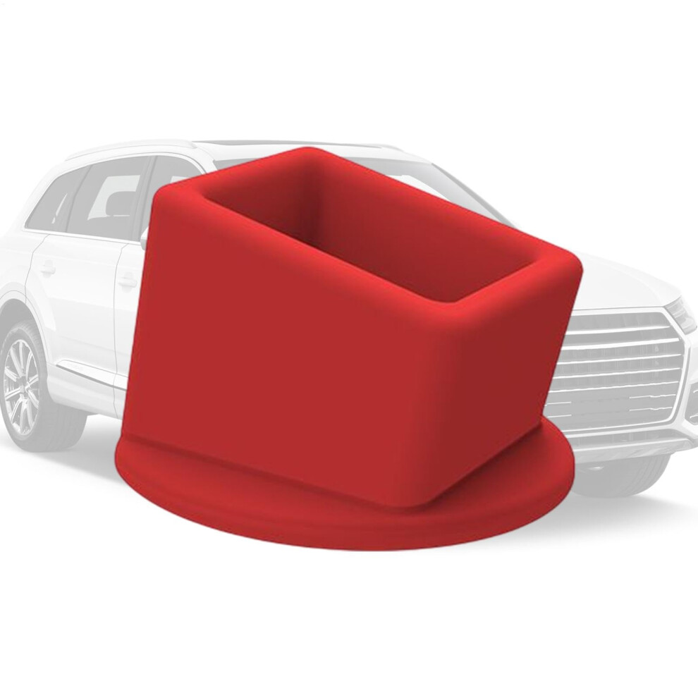 Seat Belt Buckle Holder Silicone Car Stabilizer 8X5x5 Inches Rear Seat Belt Receptacle Upright Positioner Red 9067246484286