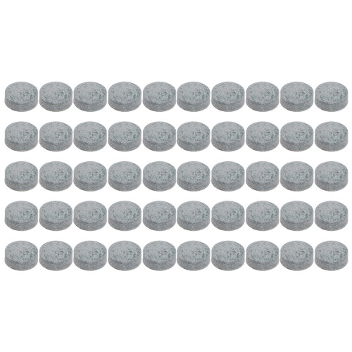 50Pcs Leather Billiard Pool Cue Tips 10.5mm with Storage Box