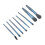 Set di 8 pennelli per il trucco - Portatile Blu ABS 14