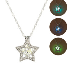 3Pcs Luminous Pentagram Necklace Pendant For Women Girls