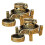 2Pcs Mini Brass Backflow Incense Burner Elegant Decoration 10