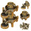 2Pcs Mini Brass Backflow Incense Burner Elegant Decoration 11