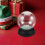DIY Snow Globe Kit with Clear Glass Dome and Black Base 6