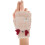 1Par Barnvantar Halvfinger Beige Plush Vintervarma Handskar 8