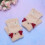 1Par Beige Halvfinger Vinterhandskar Barn Plush Varm Slitstark 5
