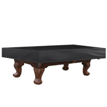 Pool Table Cover 9Ft Waterproof 210D Oxford Cloth Indoor Outdoor Black