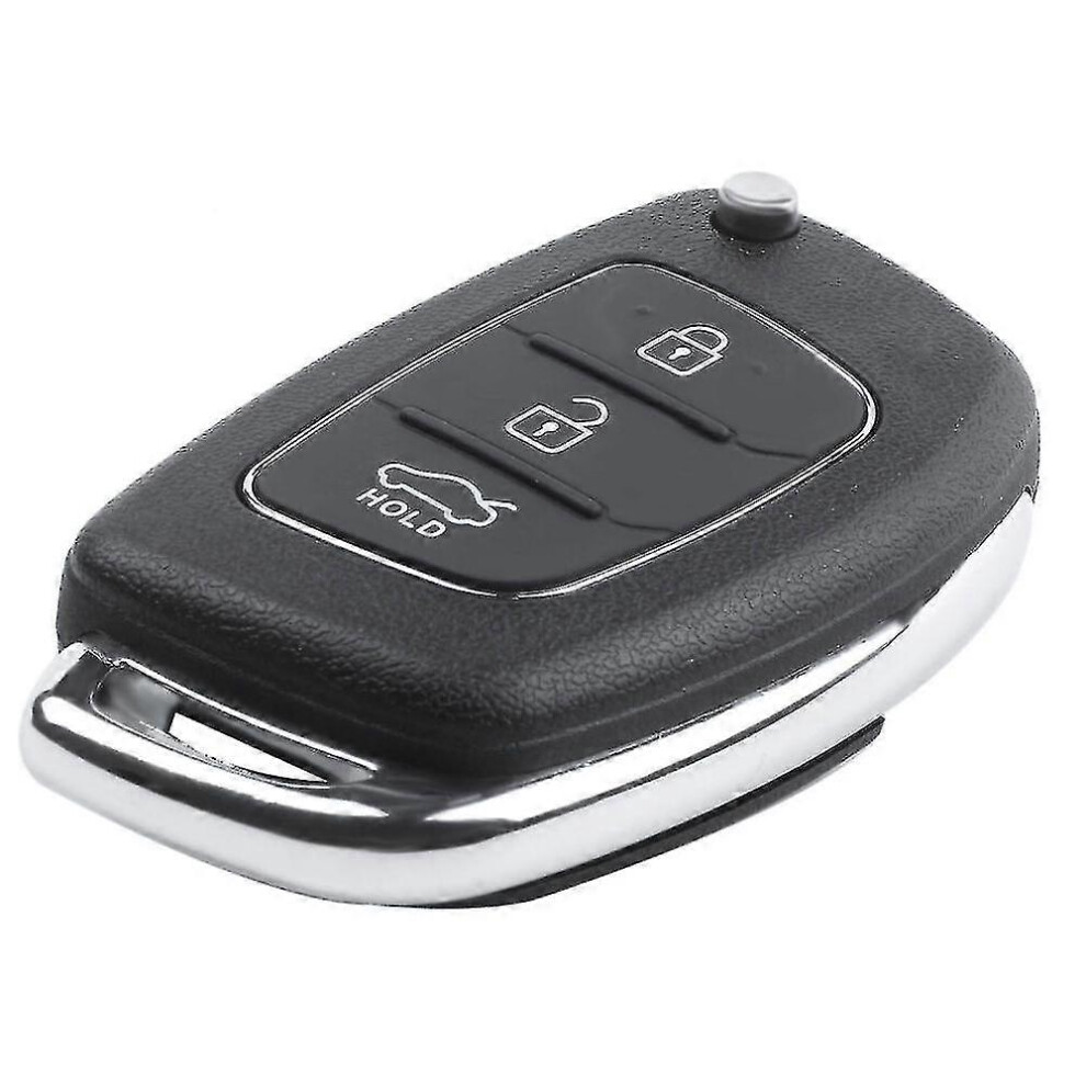 Kikidex (As Show, One Size) Flip Key Shell Fit For Ix45 Remote Key Case Fob 3-Button Black