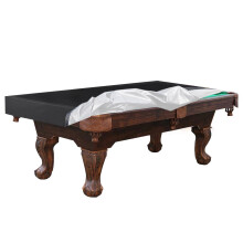 Pool Table Dust Cover 7 Ft Black 210D Oxford Fabric Waterproof Indoor Outdoor All Weather
