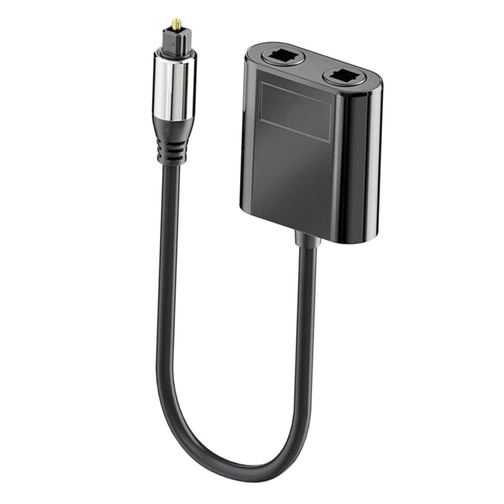 Optical Fiber Splitter For Home Theater, Toslink Audio Splitter, Corrosion-Resistant Connectors, Portable Design 9354506665579