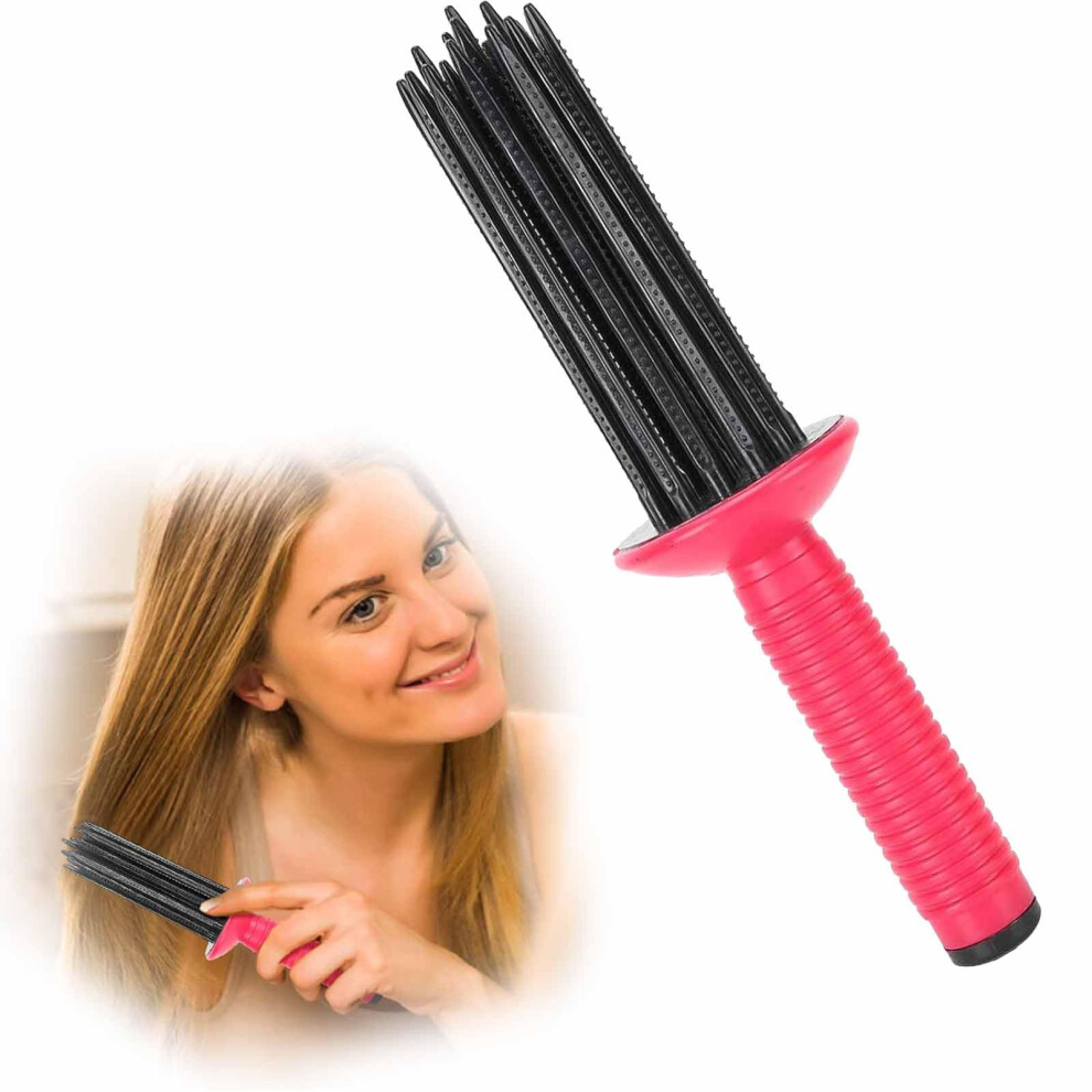 Hair Fluffy Curling Roll Comb Anti-Slip Curling Wand For Home And Travel Curl Rolling Comb Brush Roller Tool