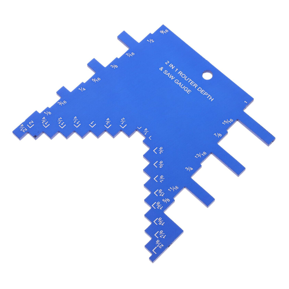 Step Depth Gauge Tool Durable, Woodworking Depth Gauge, Portable Router And Table Saw Accessory Easy To Use 9105992886753
