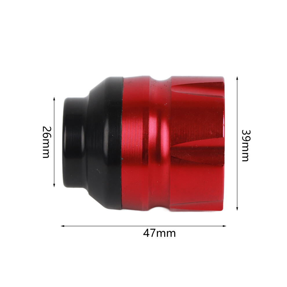 Cnc Aluminum Alloy Motorcycle Front Axle Slider Crash Protector Red 4931357650258