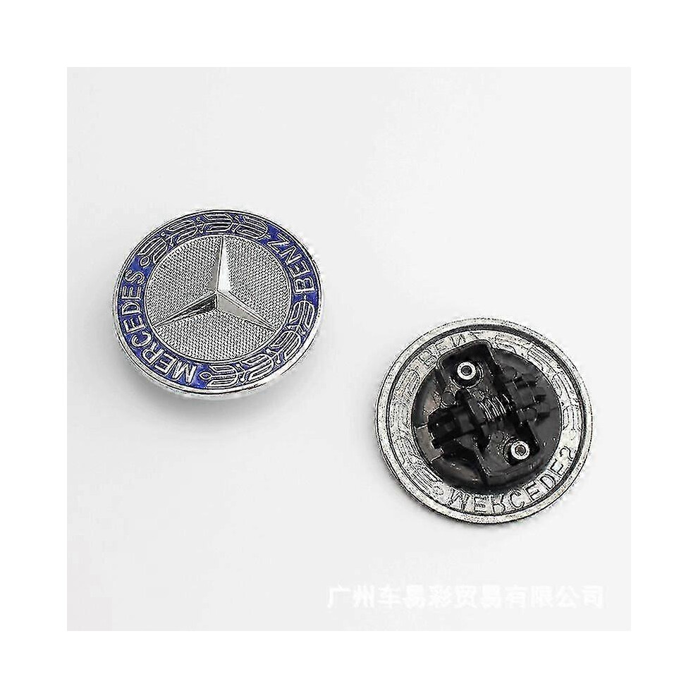 Kikidex (As Show, One Size) Mercedes-Benz Hood Emblem - Flat Standard Wheat Ear Logo For Hood Replacement