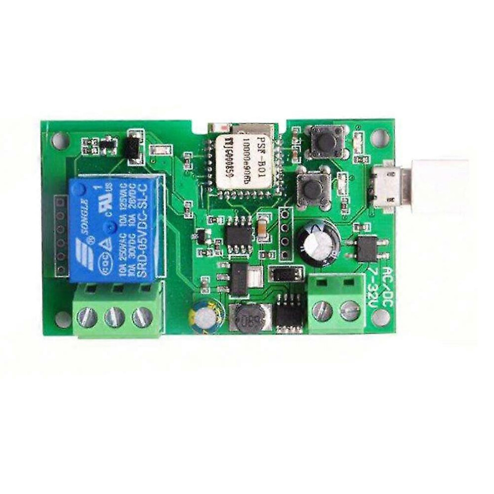 Kikidex (As Show, One Size) Usb Dc5v 12V 32V Smart Wifi Switch Universal Relay Module 1Ch Wireless Switch Timer Phone Remote Co