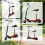 Homcom HOMCOM Foldable Powered Scooter 120W w/ Adjustable Seat and Brake, Red 9
