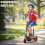 Homcom HOMCOM Foldable Powered Scooter 120W w/ Adjustable Seat and Brake, Red 4