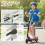 Homcom HOMCOM Foldable Powered Scooter 120W w/ Adjustable Seat and Brake, Red 8