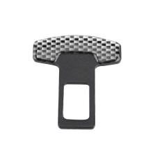 Universal Carbon Fiber Car Safety Belt Alarm Stopper Clip Clamp - Durable!\"