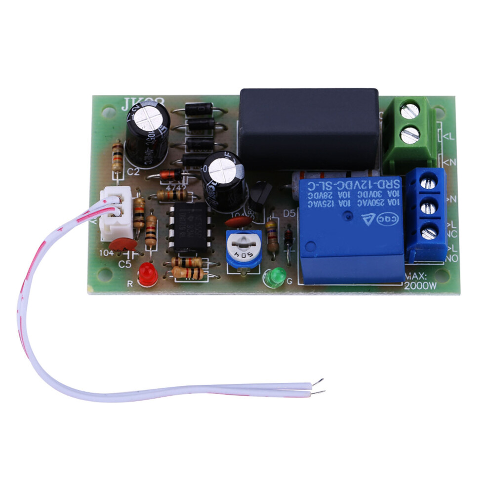 Adjustable Timer Delay Switch Module 220Vac 10A 7X4cm 9351357652796