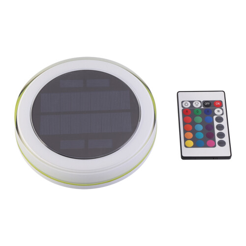 Solar RGB Floating Pool Fountain Light with Remote Control, 14.8cm 1