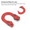 Red Aluminum Alloy D Loop for Compound Bow, 7g Archery Accessory 9