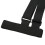 Cinghia da spalla regolabile per skateboard nera 6.2oz 9