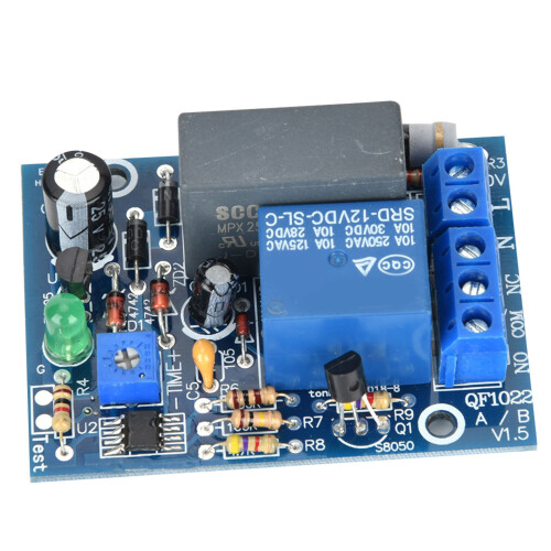 220VAC Adjustable Timer Delay Relay Module 0-10 Min, 10A, Compact 1