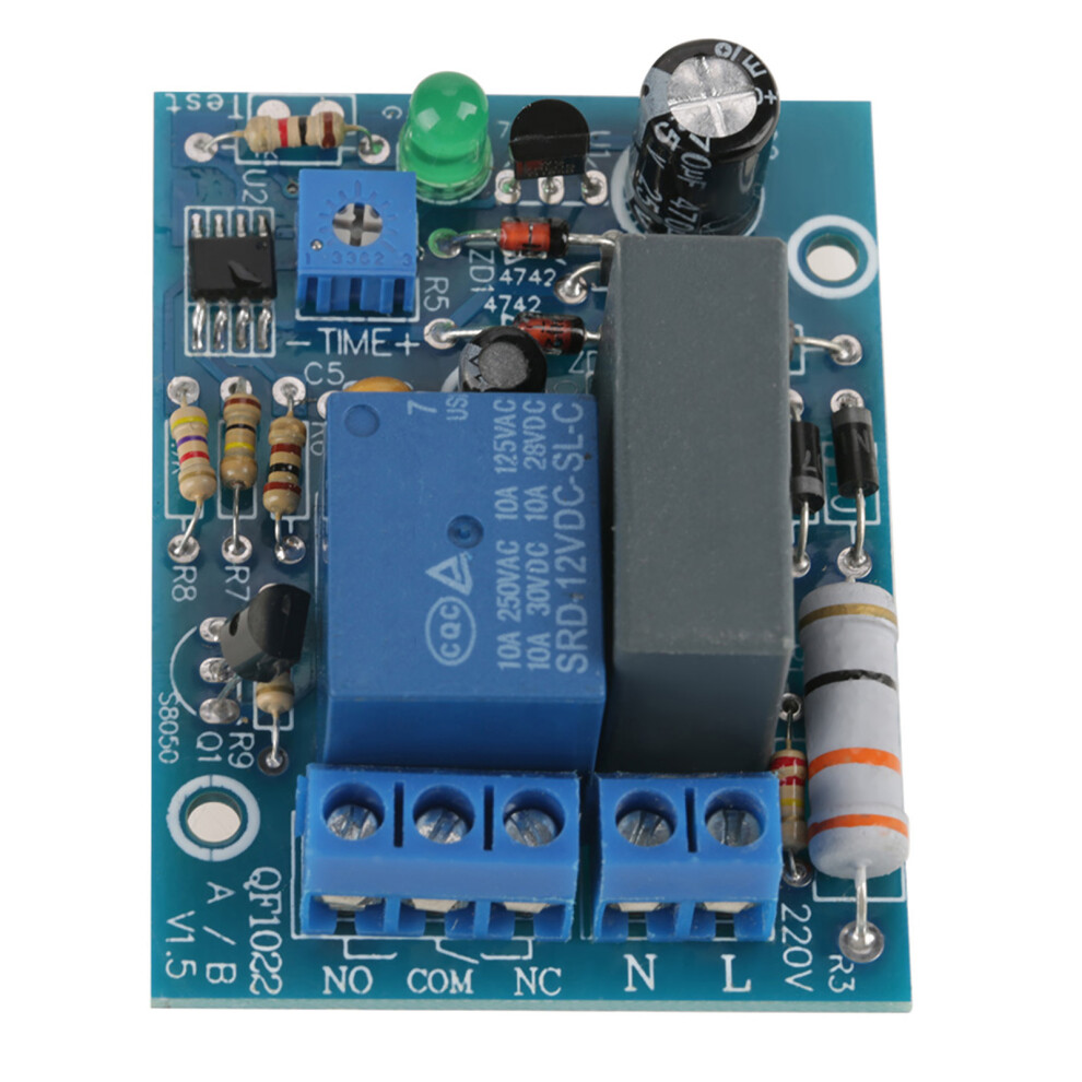 220Vac Adjustable Timer Delay Switch, 10A, 58X43x20mm 8421357653602