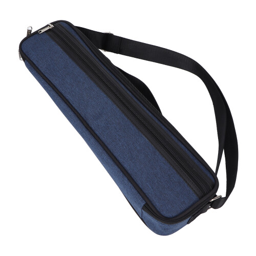 Custodia per flauto a 17 fori, portatile, nero/blu 2