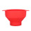 Large Red Microwave Popcorn Popper, Foldable Silicone, 26x14cm 1