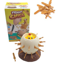 Hühnchen-Pirat lustiges Fasskuppspiel, Plastik, 17,5 x 16,5 x 16,5 cm