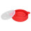 Large Red Microwave Popcorn Popper, Foldable Silicone, 26x14cm 14