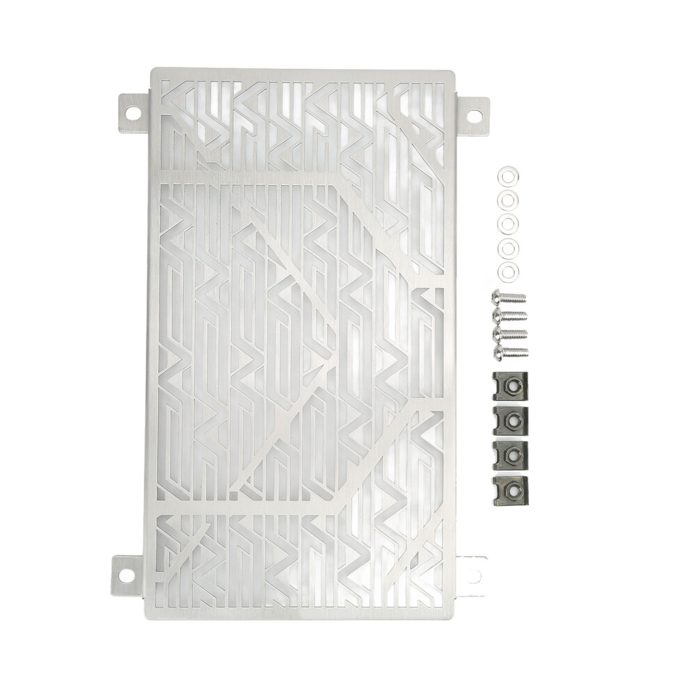 Stainless Steel Motorcycle Radiator Grille For Ninja 250 300 400 2018+ (Silver) Silver 5021357655809
