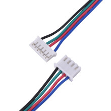 HX2.54 4-polig 6-polig weißes Dual-Kabel für 3D-Drucker-Schrittmotoren, 1000 mm Länge