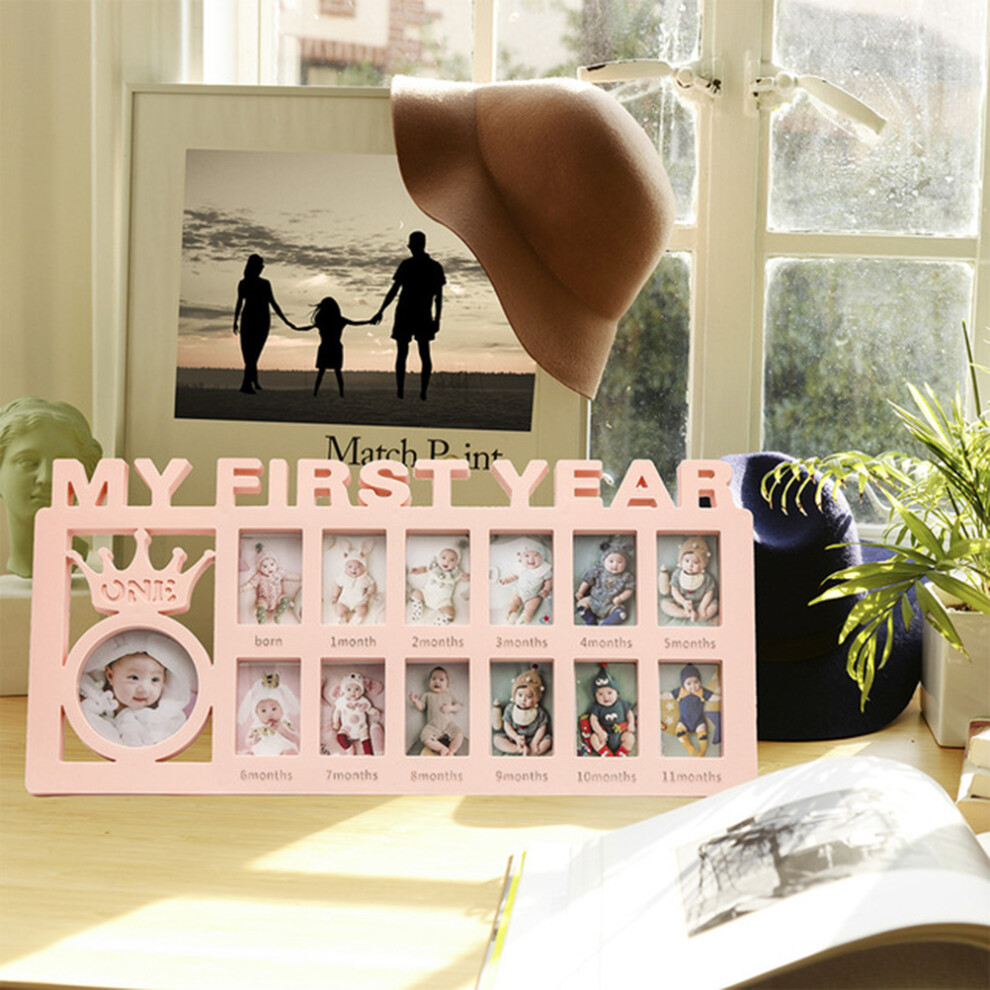First Year Baby Memory Frame DIY Keepsake Gift for Parents Wooden 10x12cm-image-OPC-PMPZKTT-NEW