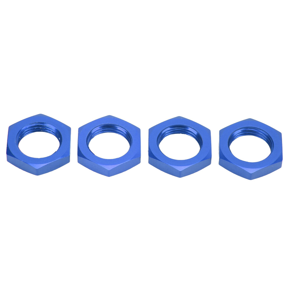 4Pcs 17Mm Aluminum Alloy Wheel Hex Hub Nut For 1/8 Rc Car Blue 7891357659521
