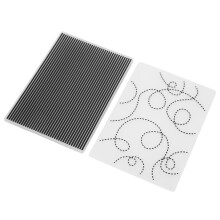 Plastic Embossing Folders for Paper Crafts, 14.8x10.4cm