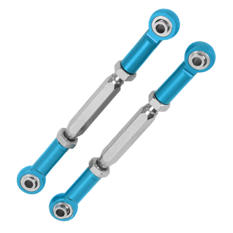 2PCS Adjustable Aluminum & Steel Rear Suspension Tie Rods for 1/10 RC Monster Truck Blue-image-OPC-PMPZMPK-NEW