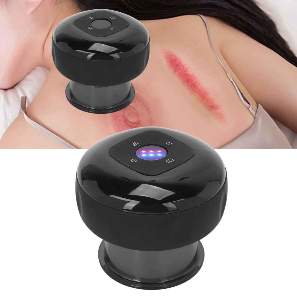 Smart Cupping Cups Massager with Constant Temperature - Black