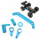 Kit sterzo in alluminio per RC 1/10 blu per camion 1