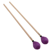 Marimba Mallets Medium Hard Yarn Head with Maple Handle MQ‑06 Purple