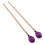 Marimba Mallets Medium Hard Yarn Head with Maple Handle MQ‑06 Purple 1
