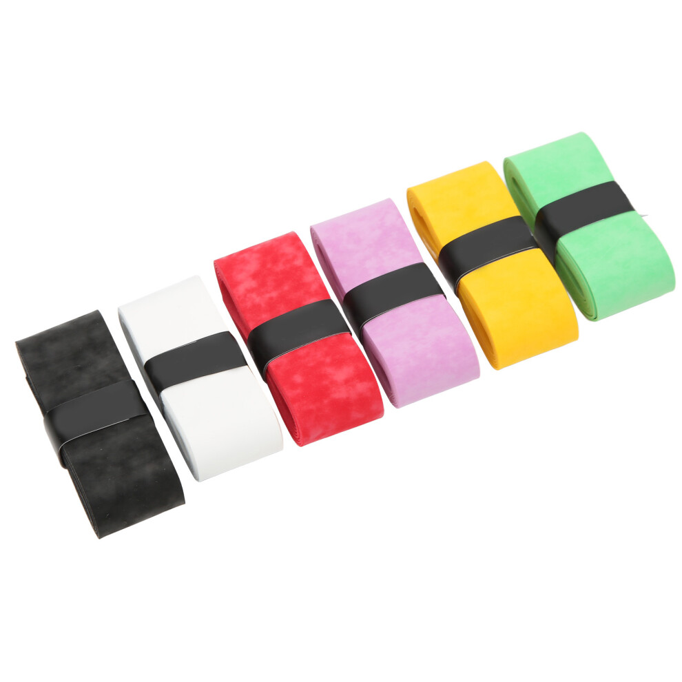 Colorful PU Anti Slip Tennis Overgrips 6pc Set for Rackets & More-image-OPC-PMPZMWF-NEW