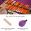 Marimba Mallets Medium Hard Yarn Head with Maple Handle MQ‑06 Purple 6