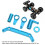 Kit sterzo in alluminio per RC 1/10 blu per camion 5