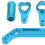 Kit sterzo in alluminio per RC 1/10 blu per camion 8
