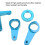 Kit sterzo in alluminio per RC 1/10 blu per camion 12