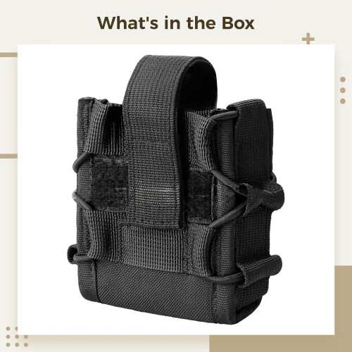 Tactical Handcuff Pouch With Adjustable Strap Quick Access Nylon Construction Fits Standard Handcuffs 2
